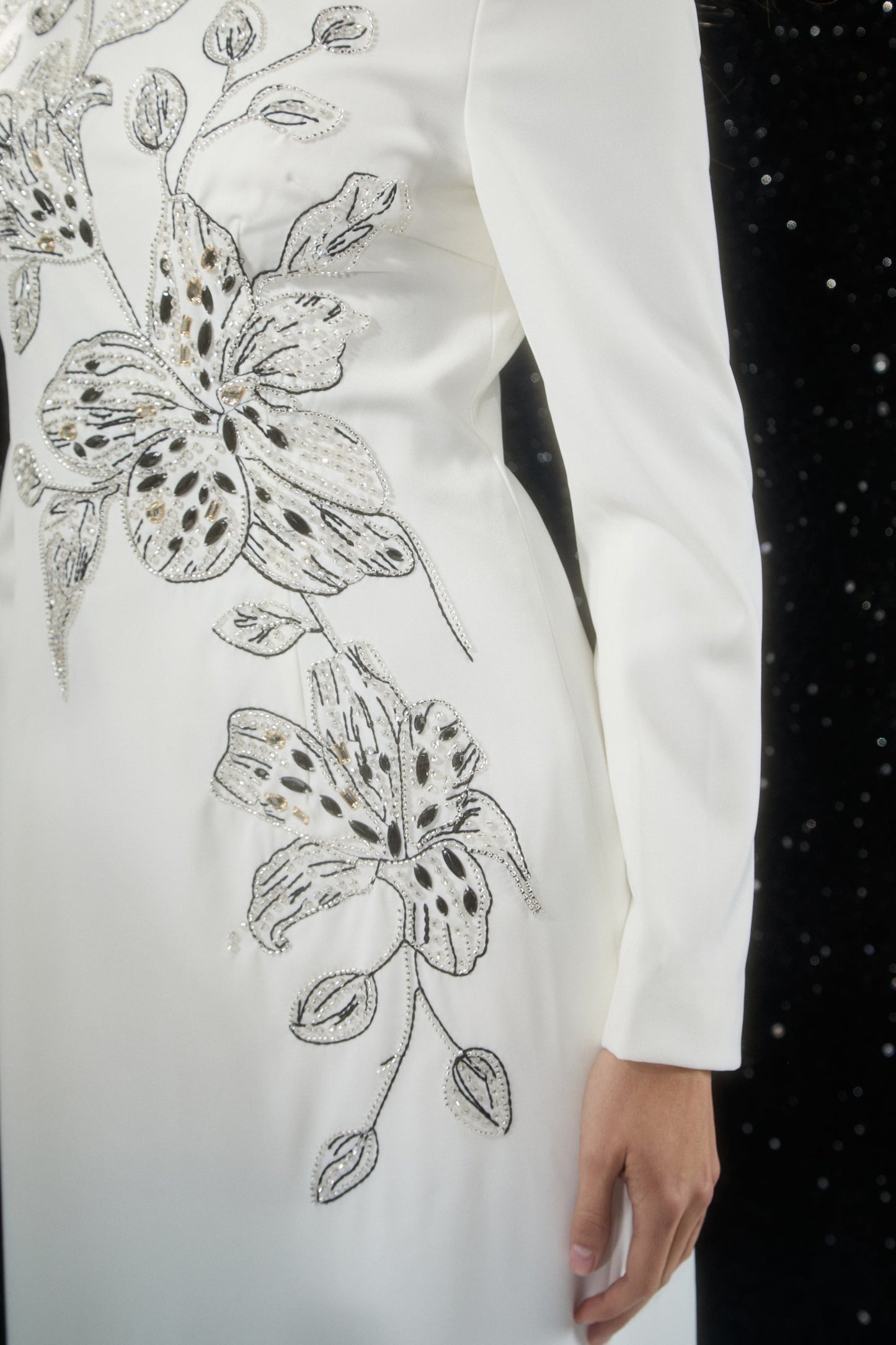 Freya White Floral Embroidered Maxi Dress