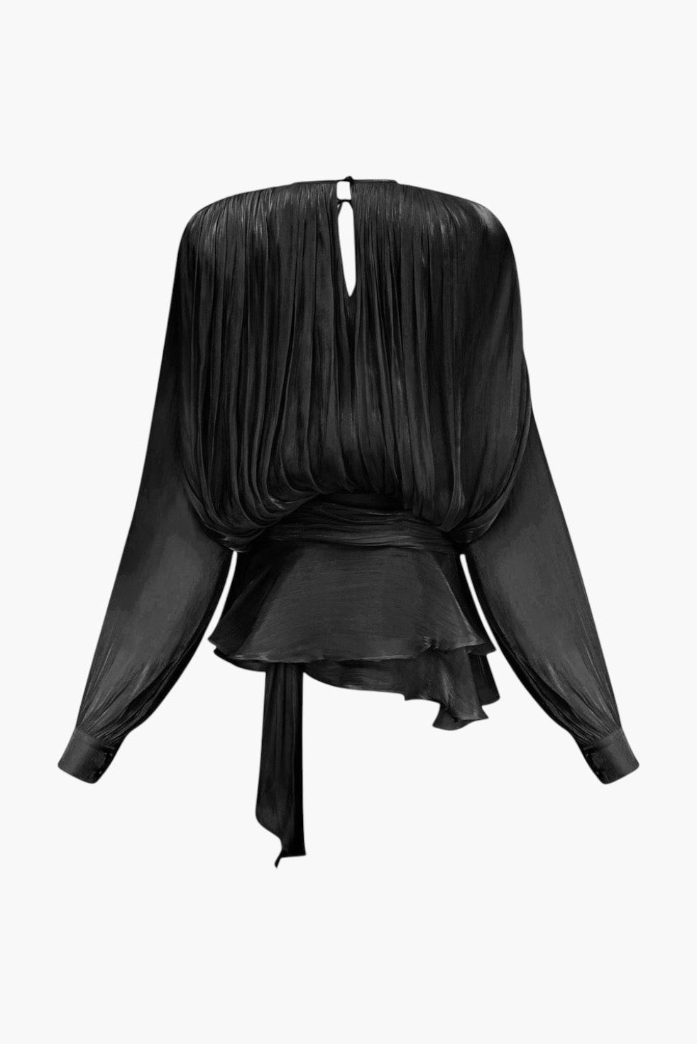 Luna Pleated Ruffle Hem Mini Dress