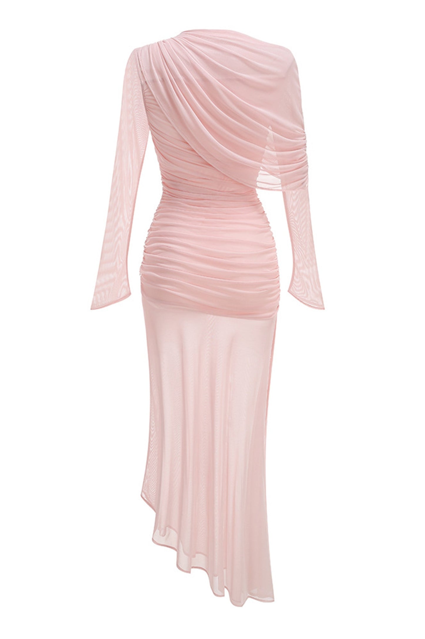 Finn Long Sleeve Maxi Dress with Asymmetric Hemline