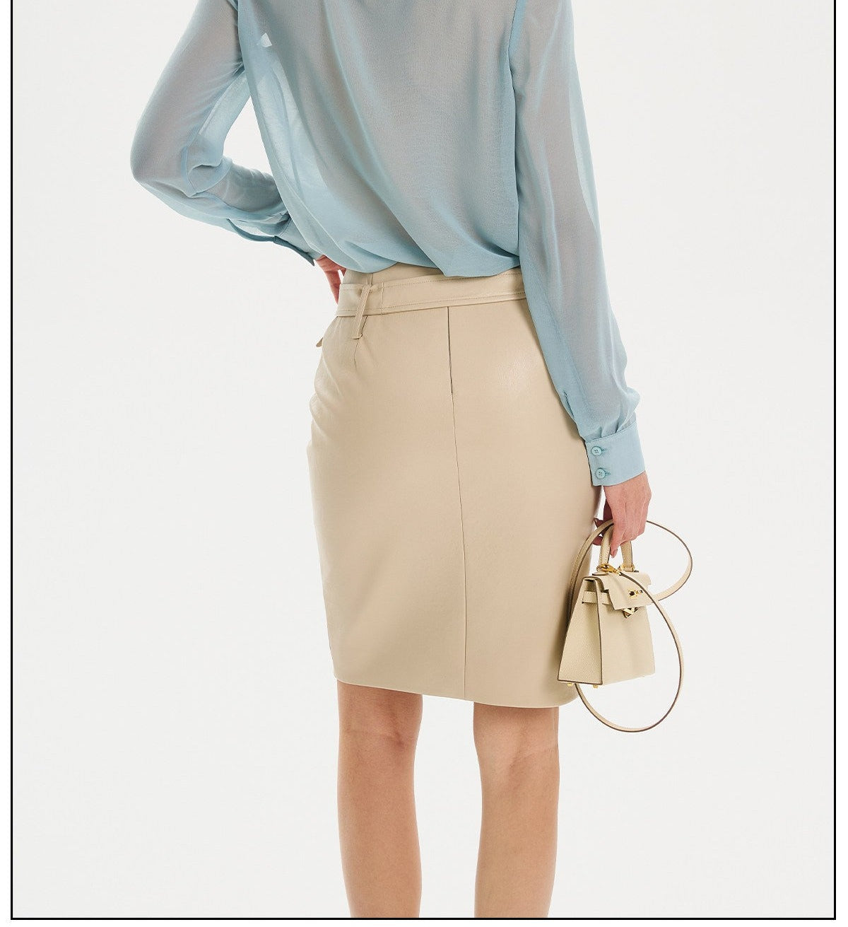 Chiffon Blouse with Ruffled Edges