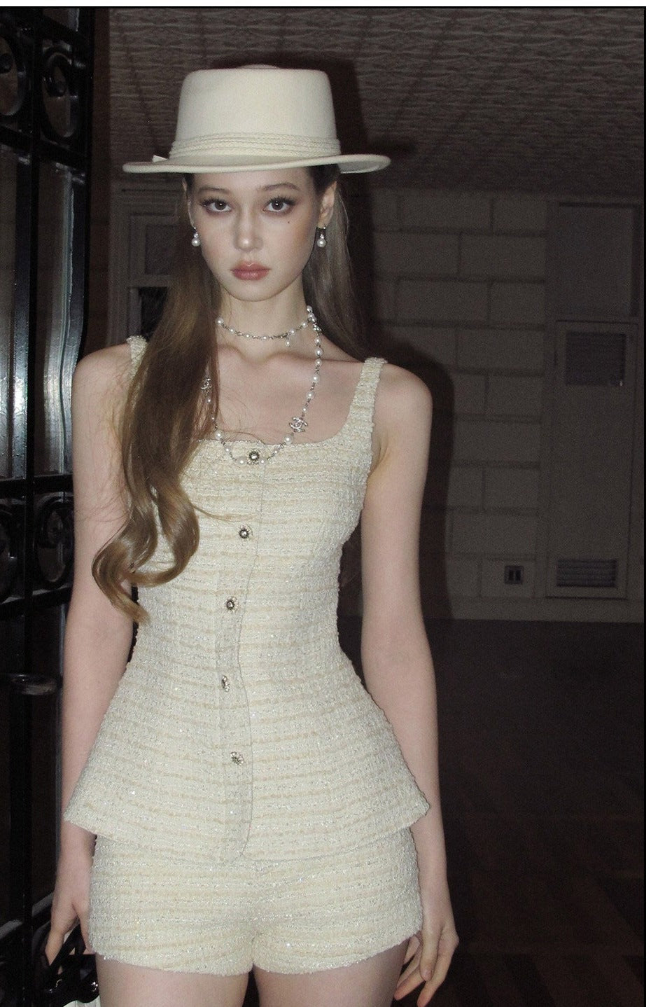 Viscose - Sleeveless Top and Shorts Two-Piece Set