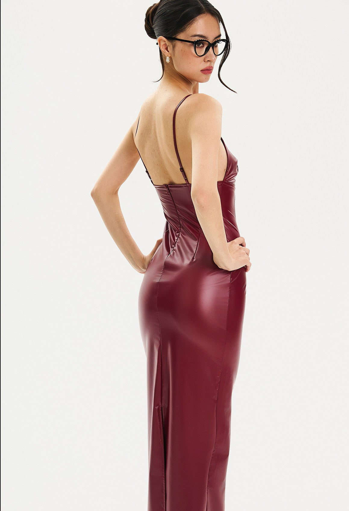 Mulberry Silk Long Dress - Elegant Evening Wear