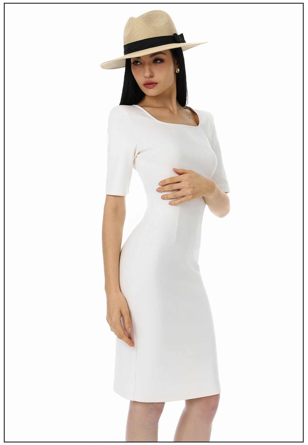 Viscose Dress - Stylish Fitted Design
