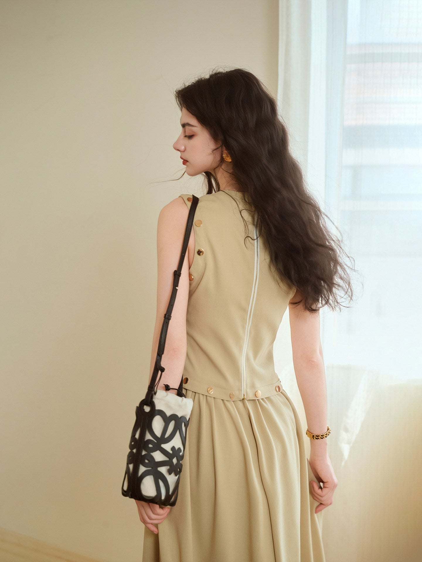 Viscose Top and Skirt Set - Textured Design