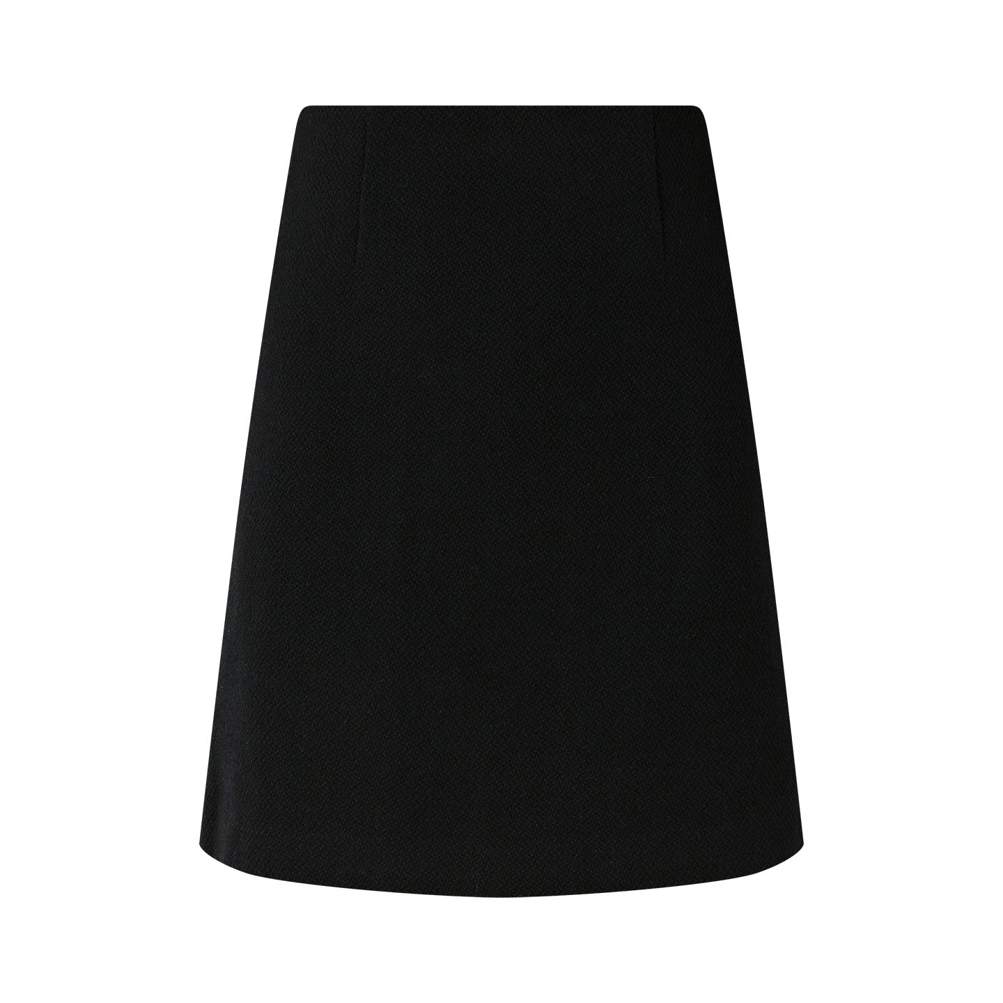 Wool Blend - Square Neck Top and Skirt Two-Piece Set