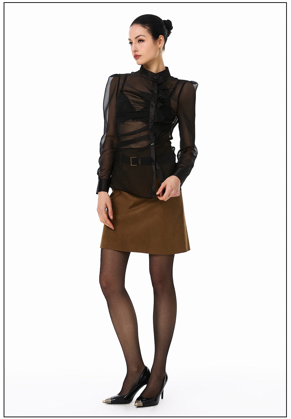 Sheer Viscose Blouse - Elegant and Lightweight