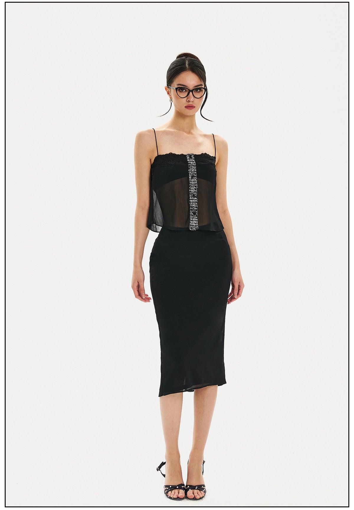 Mulberry Silk - Elegant Top and Skirt Two-Piece Set