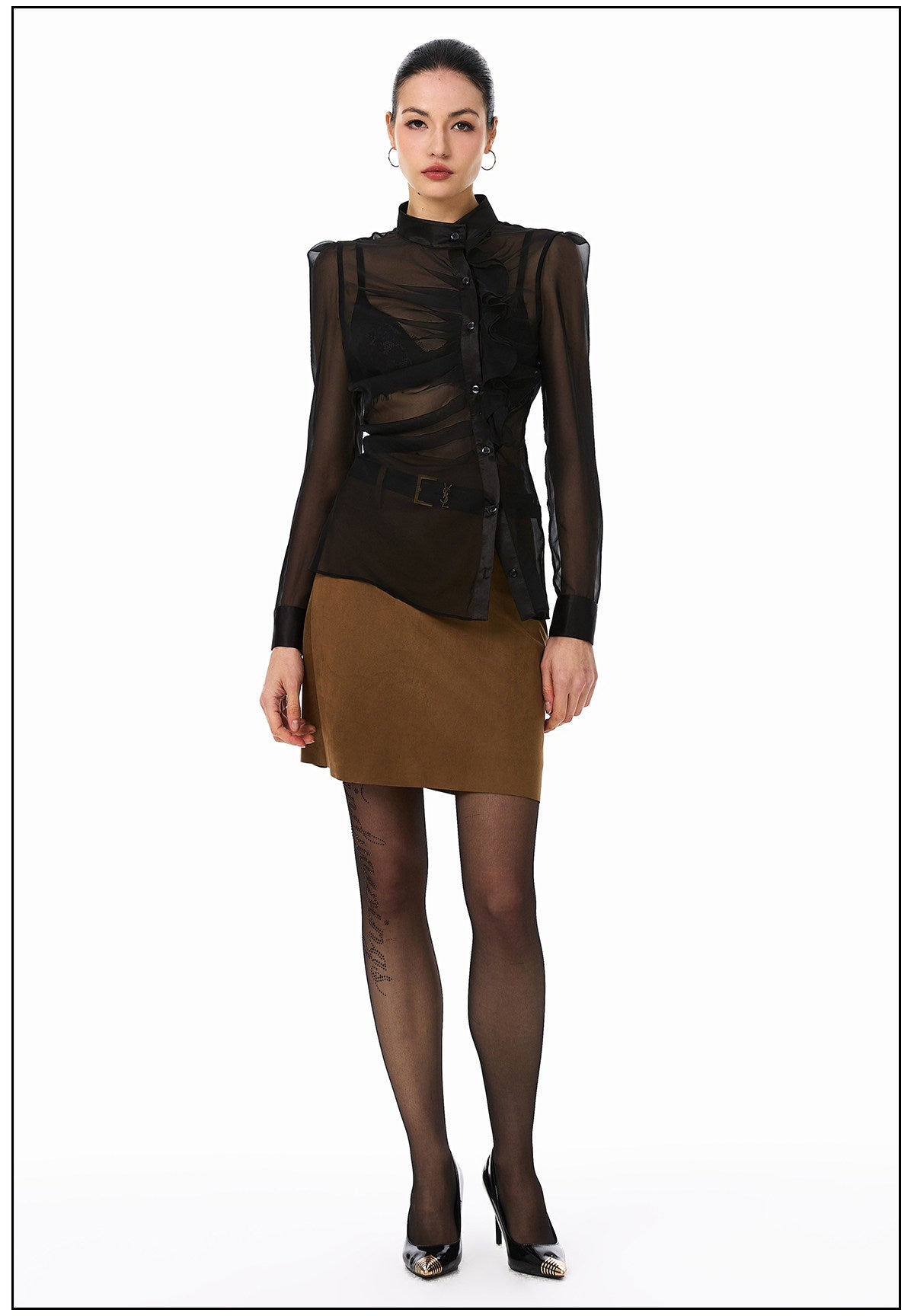 Sheer Viscose Blouse - Elegant and Lightweight