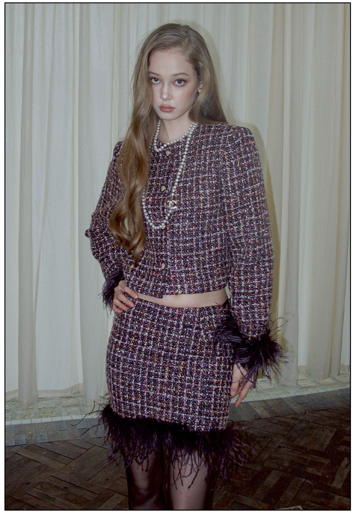 Mulberry Silk - Elegant Top and Skirt Two-Piece Set