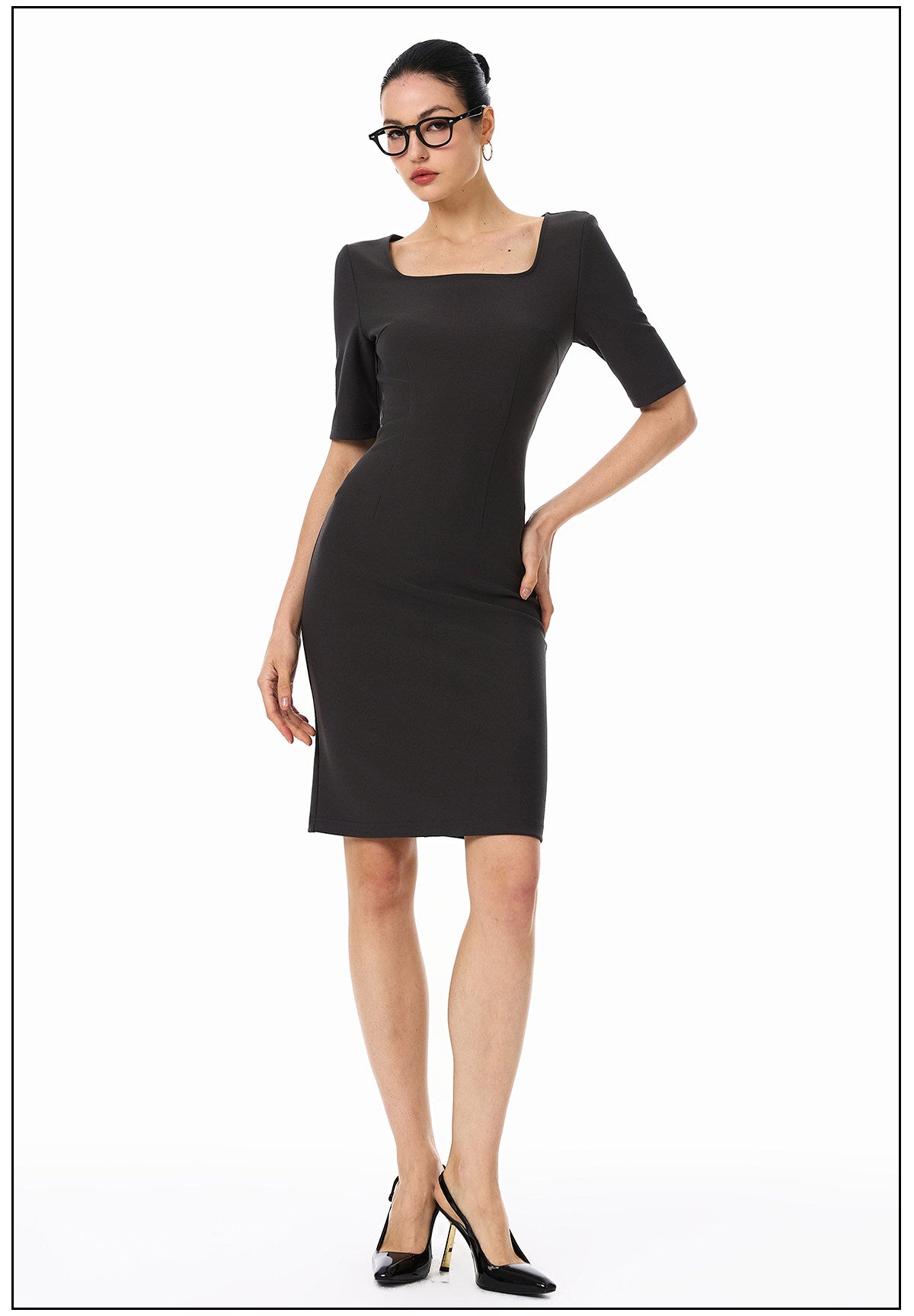 Viscose Dress - Stylish Fitted Design