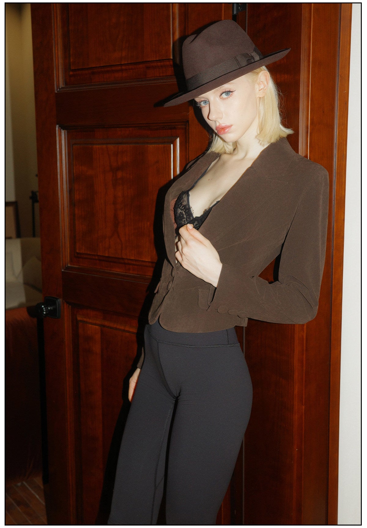 Suede Jacket with Tailored Fit and Versatile Style