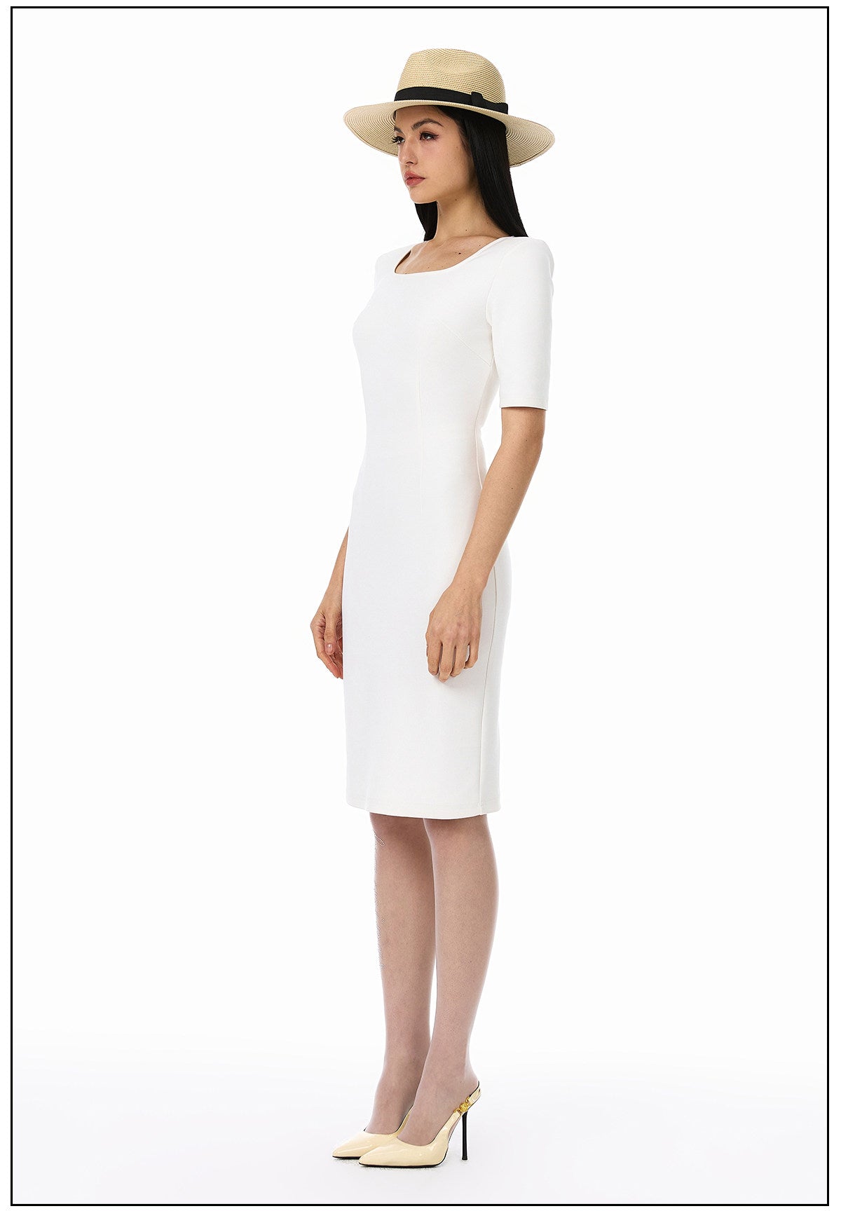 Viscose Dress - Stylish Fitted Design