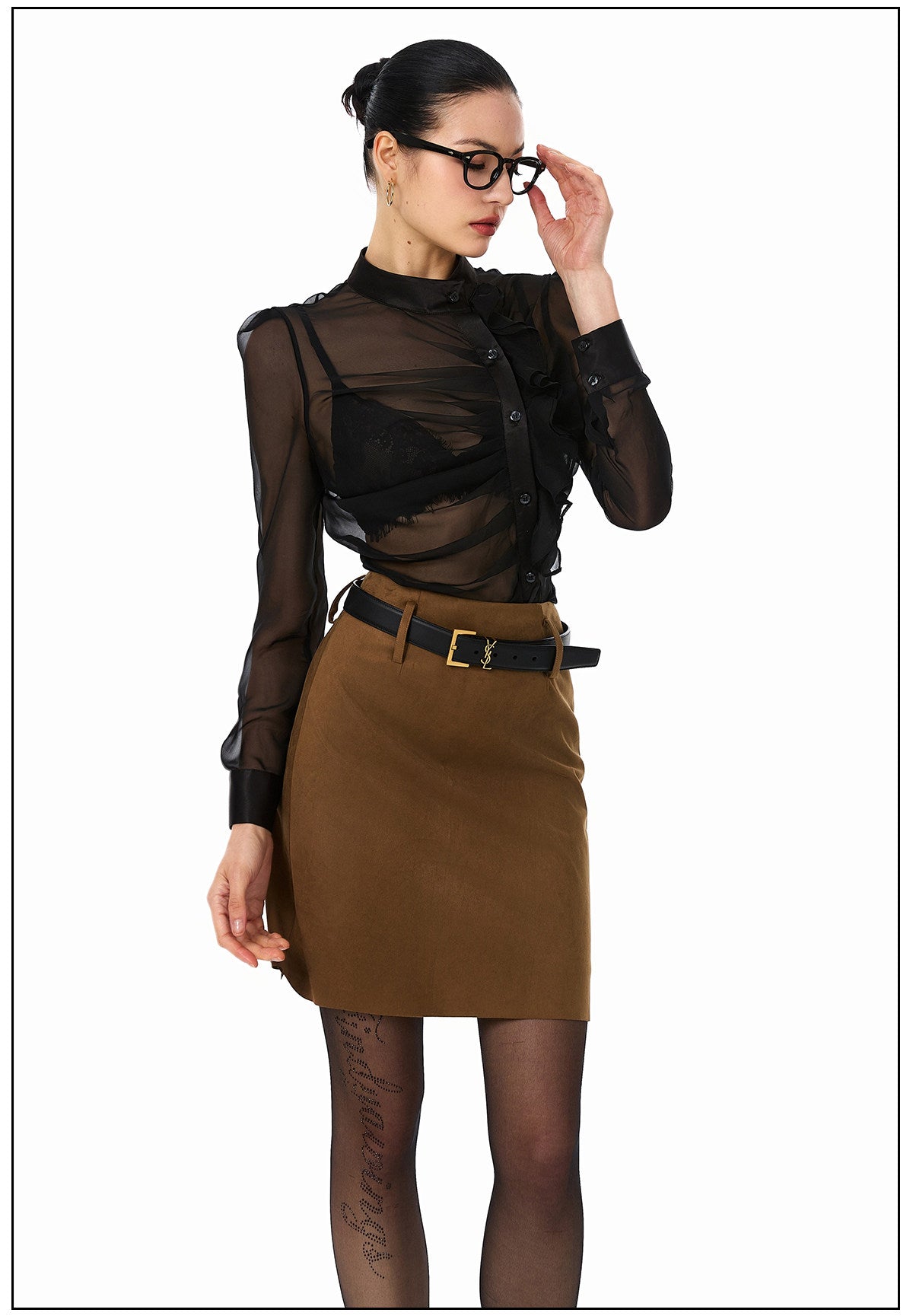 Sheer Viscose Blouse - Elegant and Lightweight
