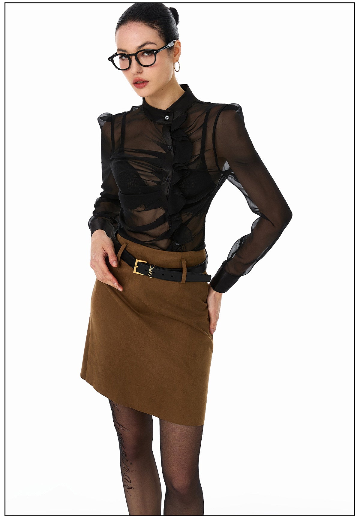 Sheer Viscose Blouse - Elegant and Lightweight