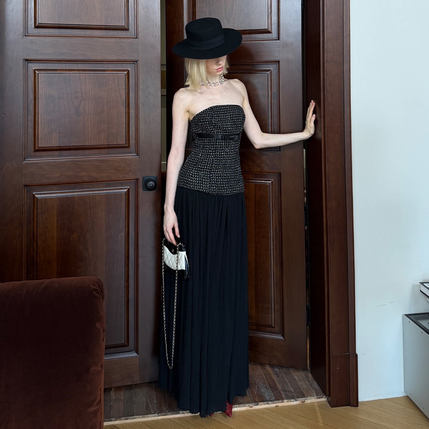 Pink Strapless Dress - Elegant Evening Gown