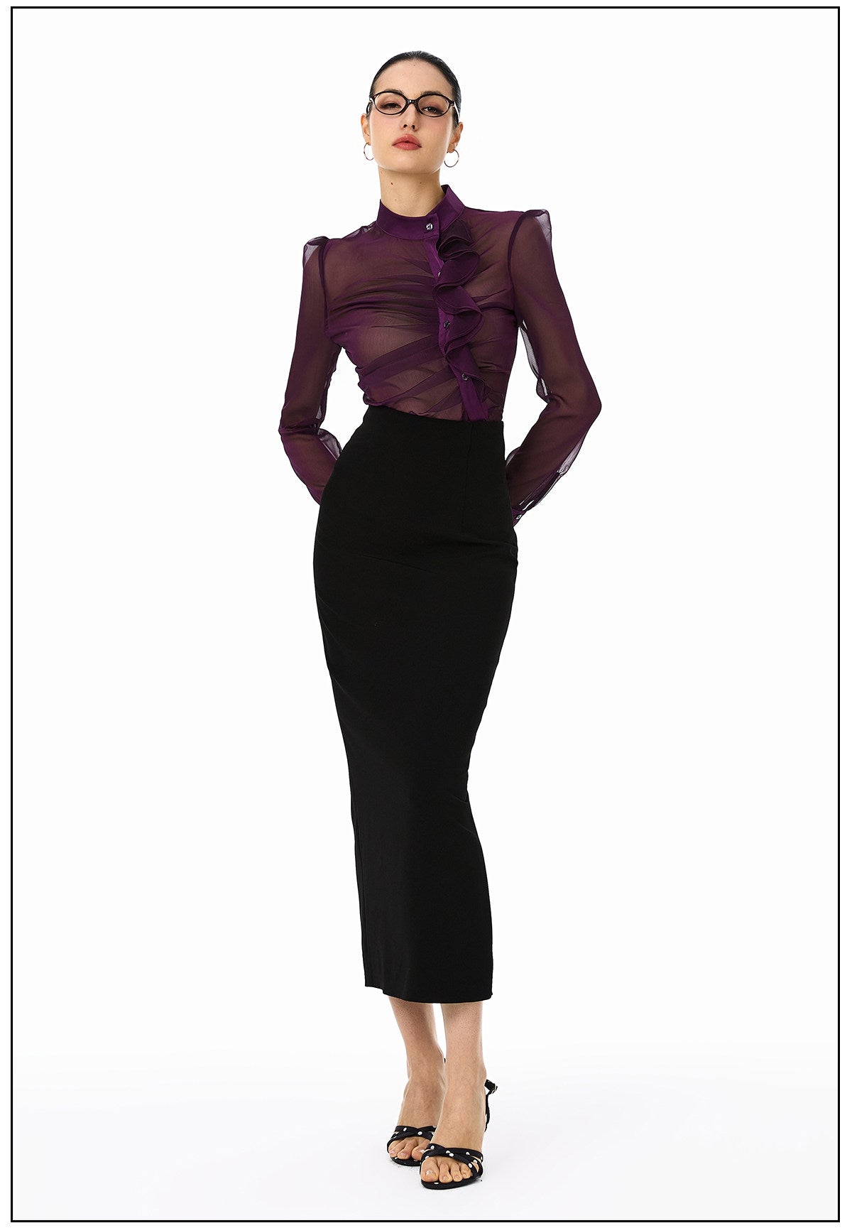 Sheer Viscose Blouse - Elegant and Lightweight
