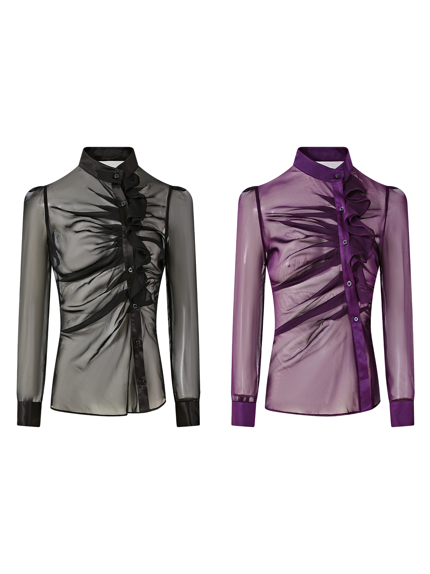 Sheer Viscose Blouse - Elegant and Lightweight