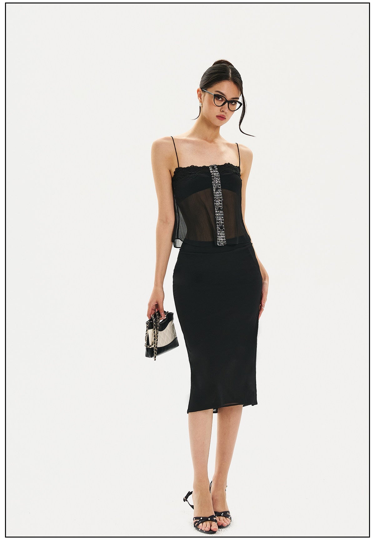 Mulberry Silk - Elegant Top and Skirt Two-Piece Set
