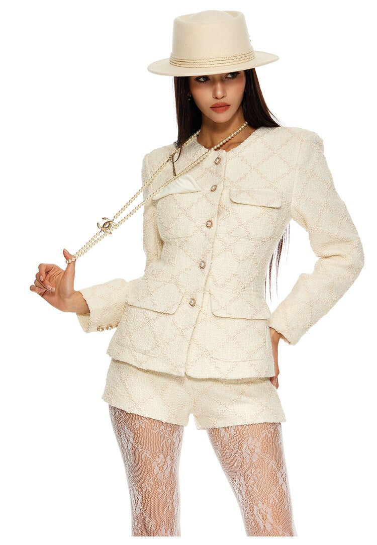 Elegant Viscose Top and Shorts Set - Chic Design