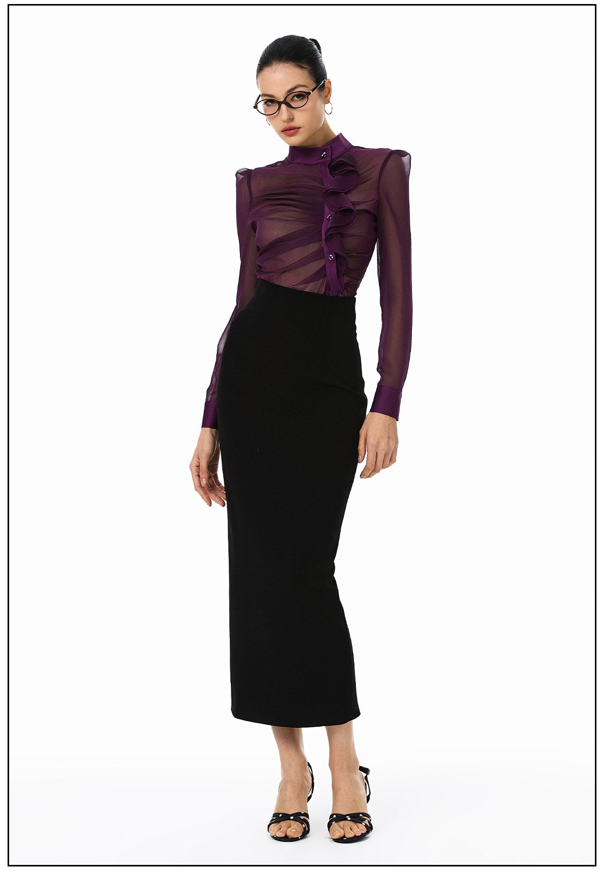Sheer Viscose Blouse - Elegant and Lightweight