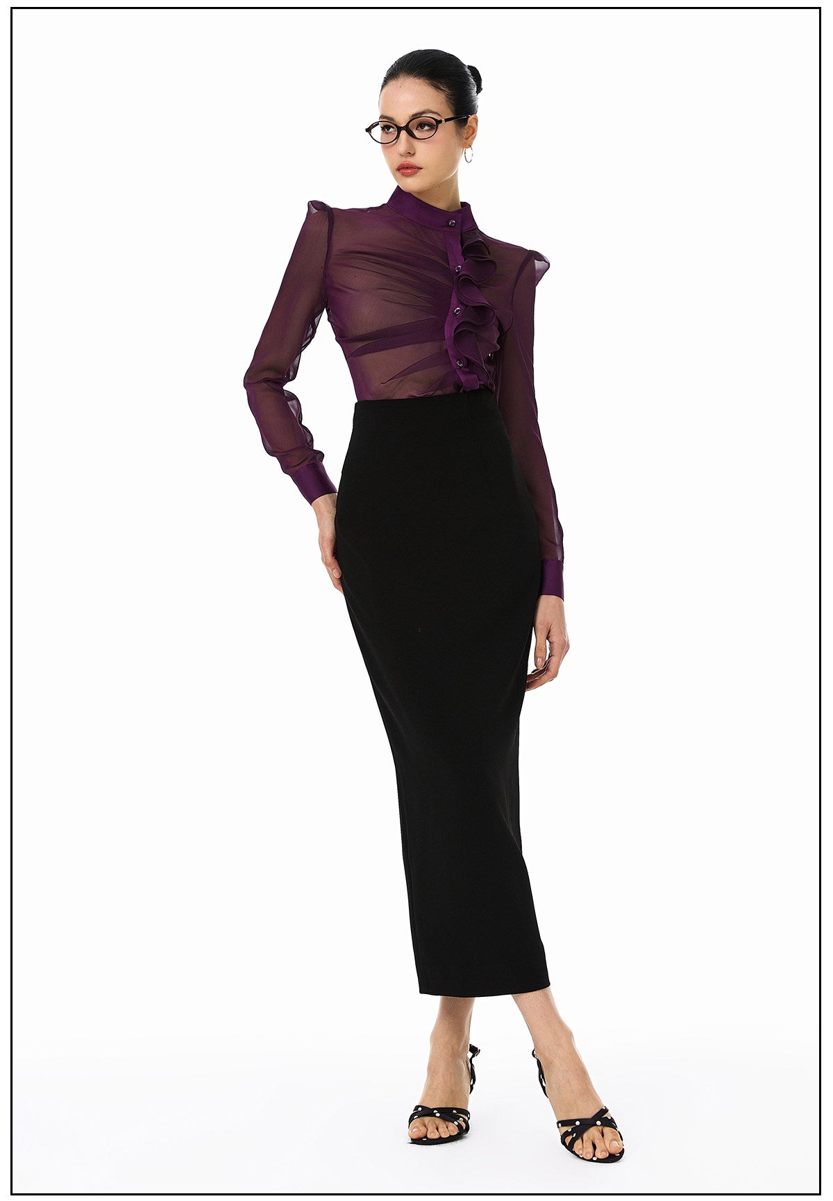 Sheer Viscose Blouse - Elegant and Lightweight