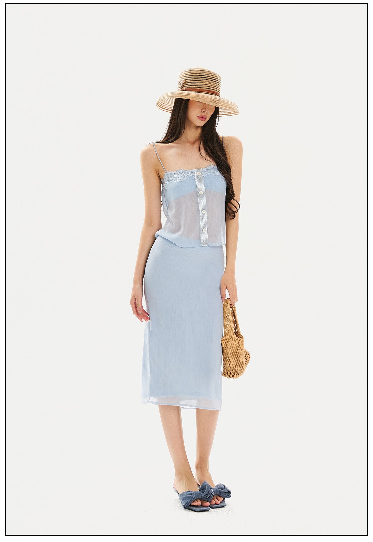 Mulberry Silk - Elegant Top and Skirt Two-Piece Set
