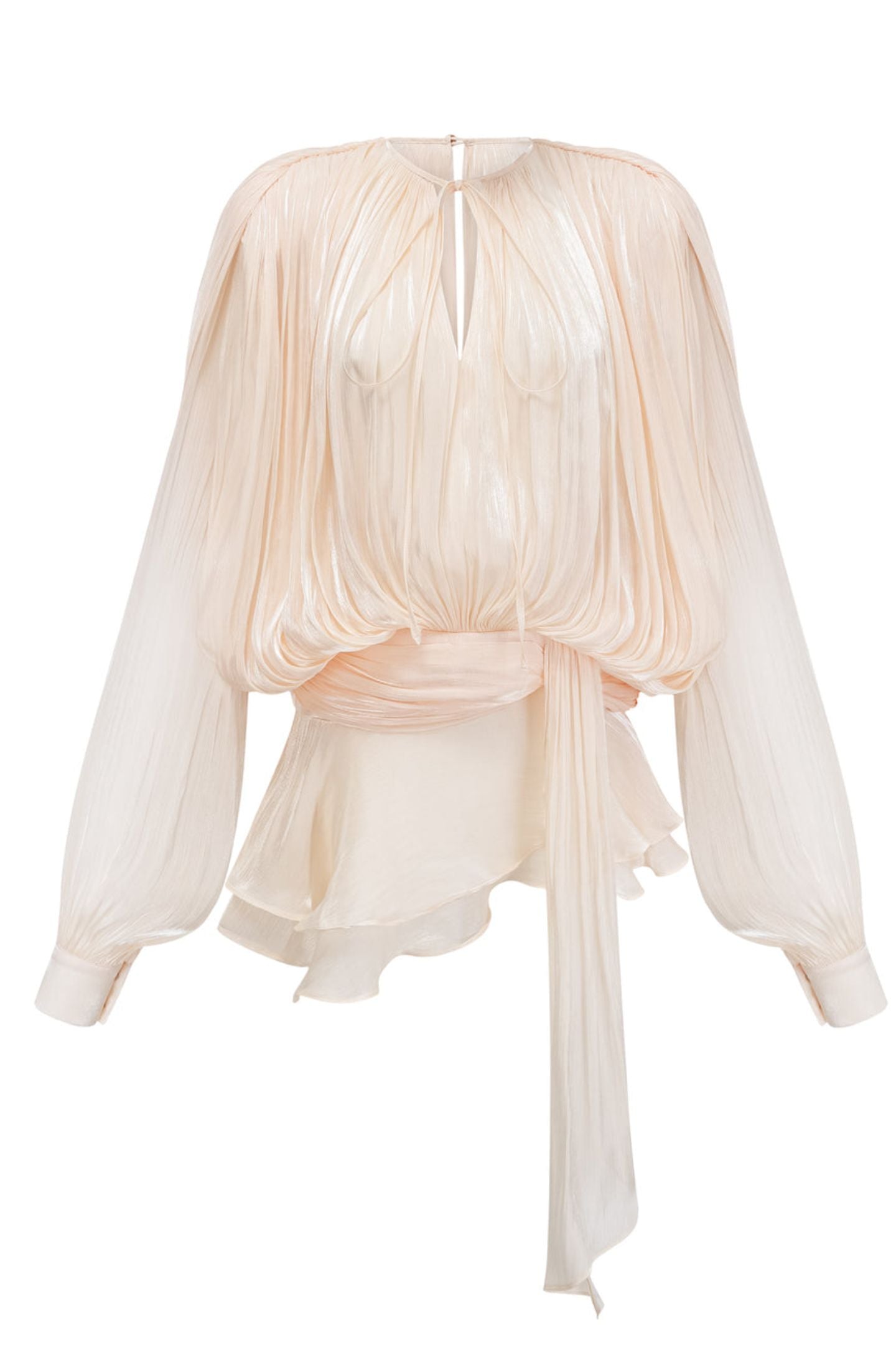 Luna Pleated Ruffle Hem Mini Dress