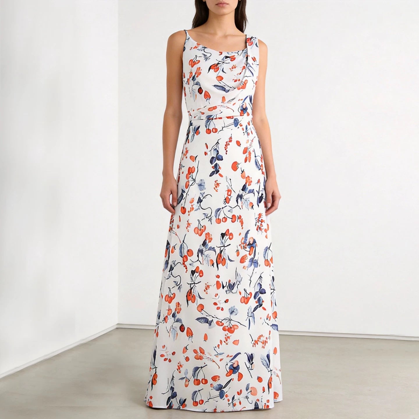 Viscose Summer Dress with Unique Print
