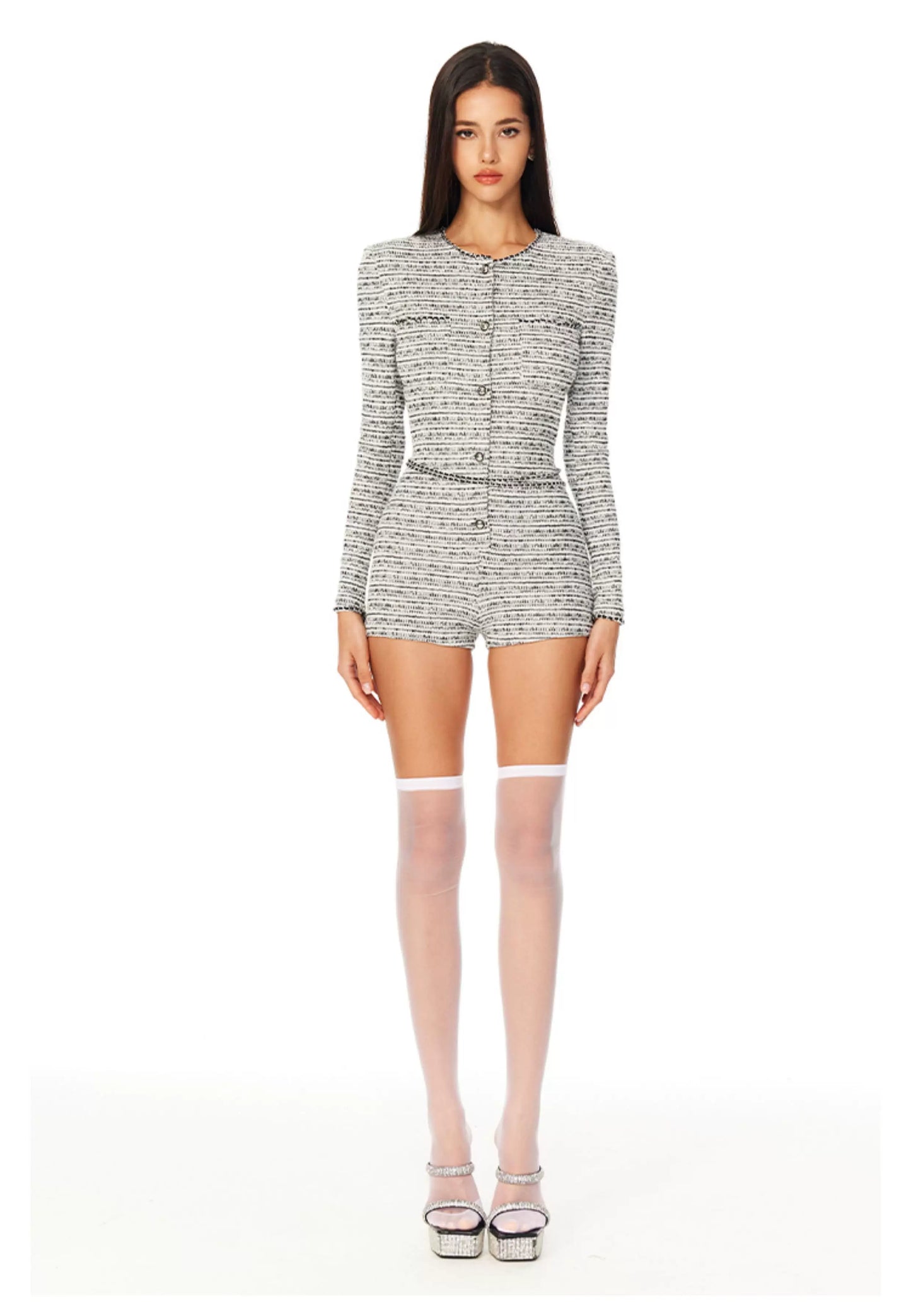 Viscose Jumpsuit with Belt - French Style