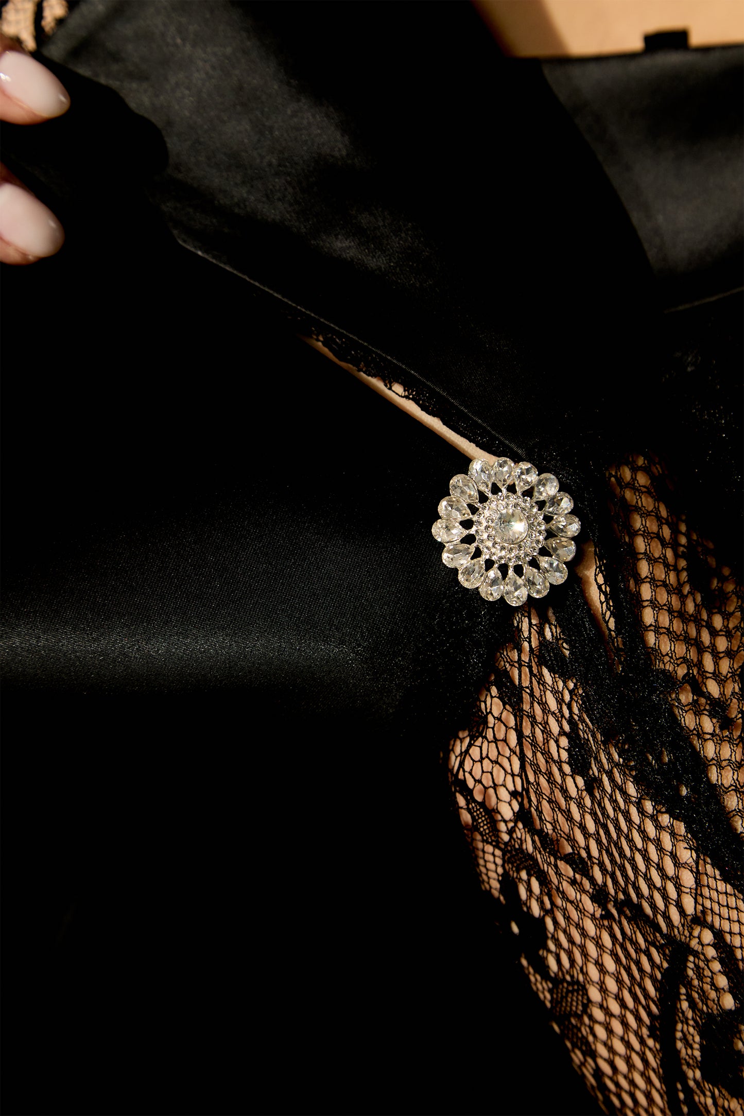 Sophisticated Black Off-Shoulder Lace Maxi Dress