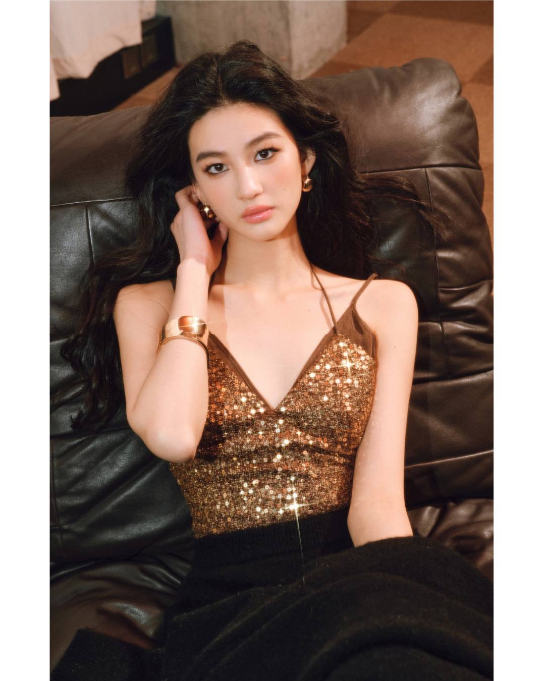 Cupro Silk Two-Piece Set - Adjustable Halter Neck