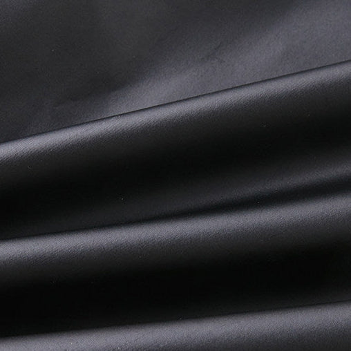 Elastic Faux Leather Pants - Flared Design