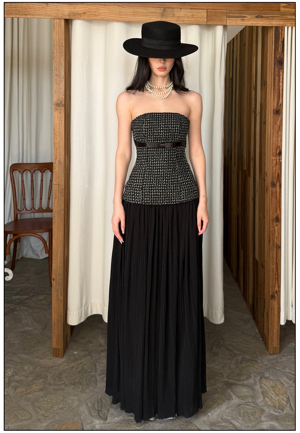 Pink Strapless Dress - Elegant Evening Gown