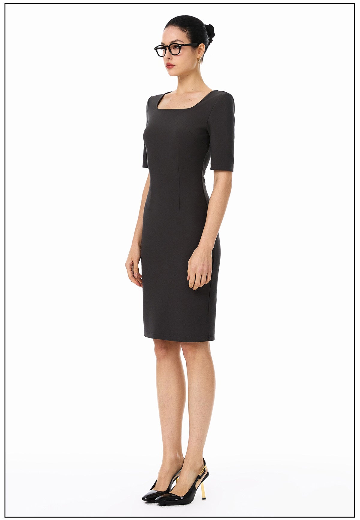 Viscose Dress - Stylish Fitted Design