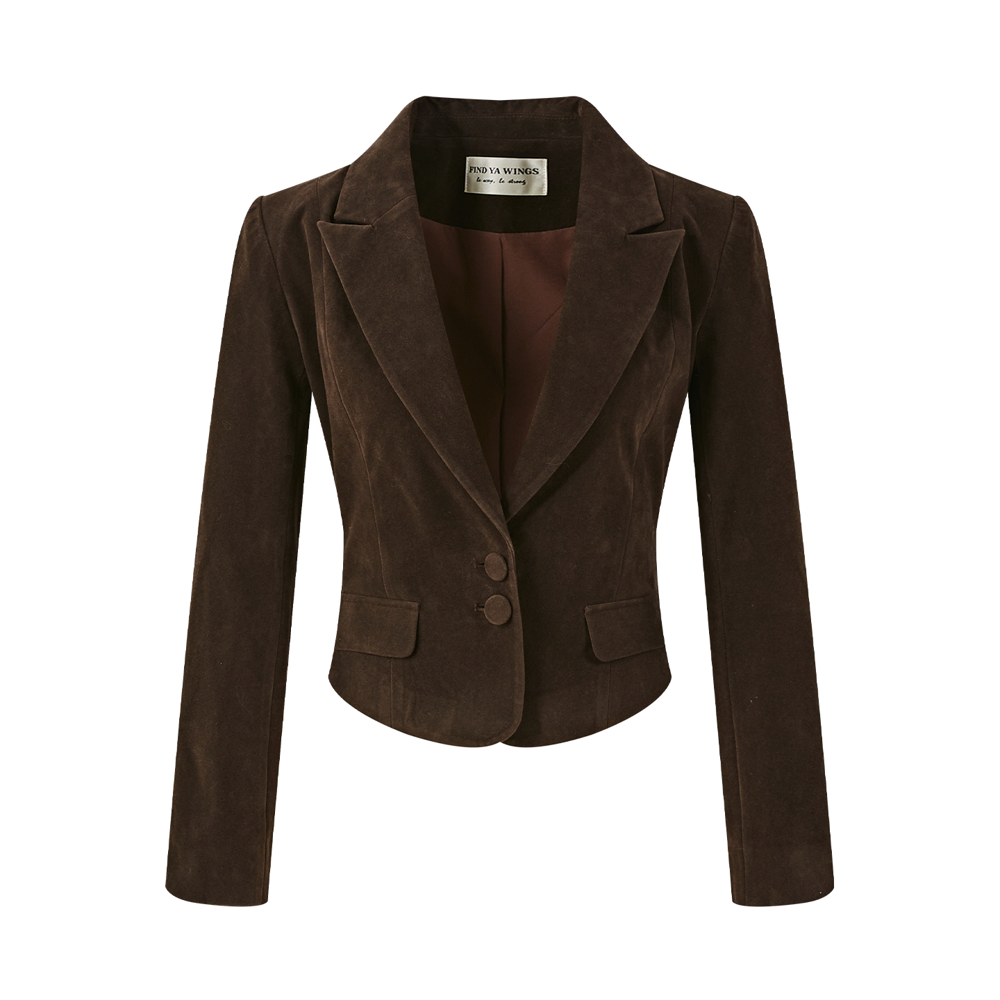 Suede Jacket with Tailored Fit and Versatile Style