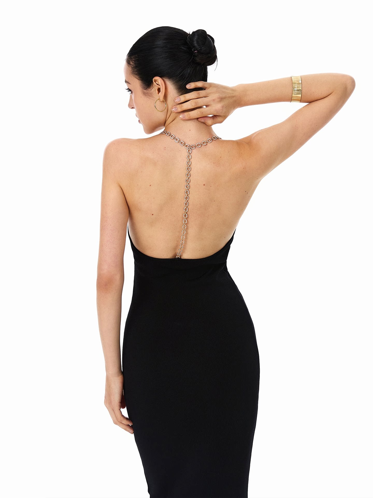 Bling Knit Dress - Fitted Evening Style