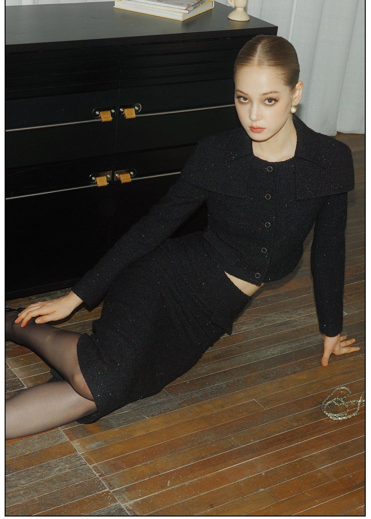 Viscose - Elegant Top and Skirt Two-Piece Set