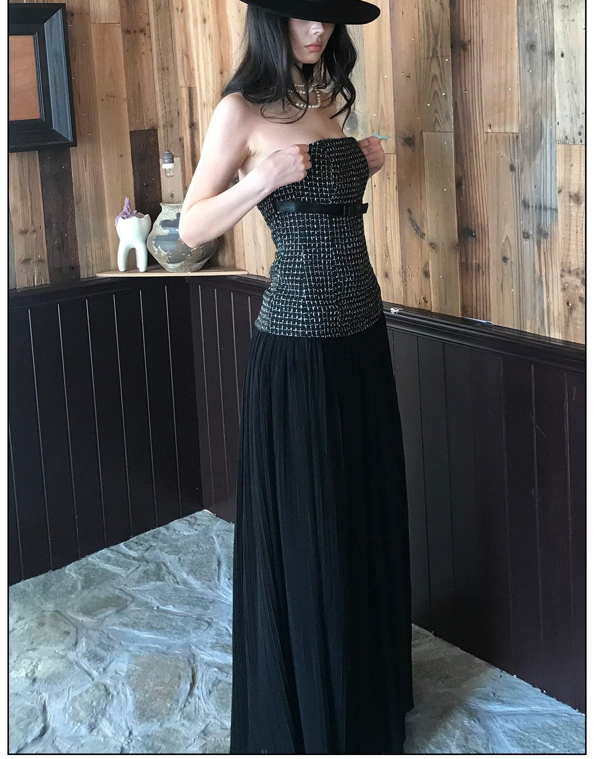 Pink Strapless Dress - Elegant Evening Gown