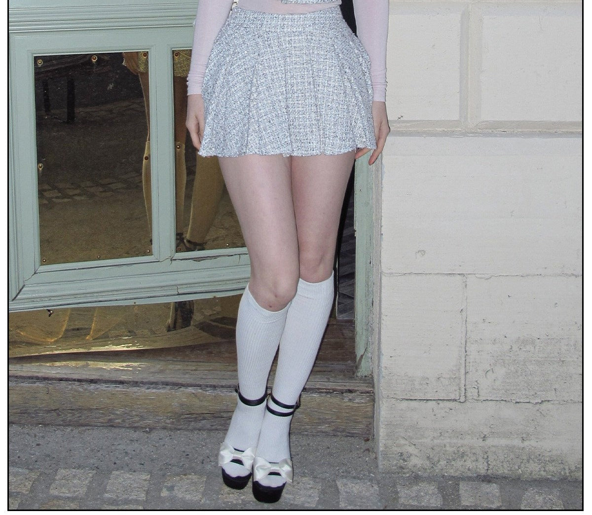 Tweed - Top and Skirt Two-Piece Set
