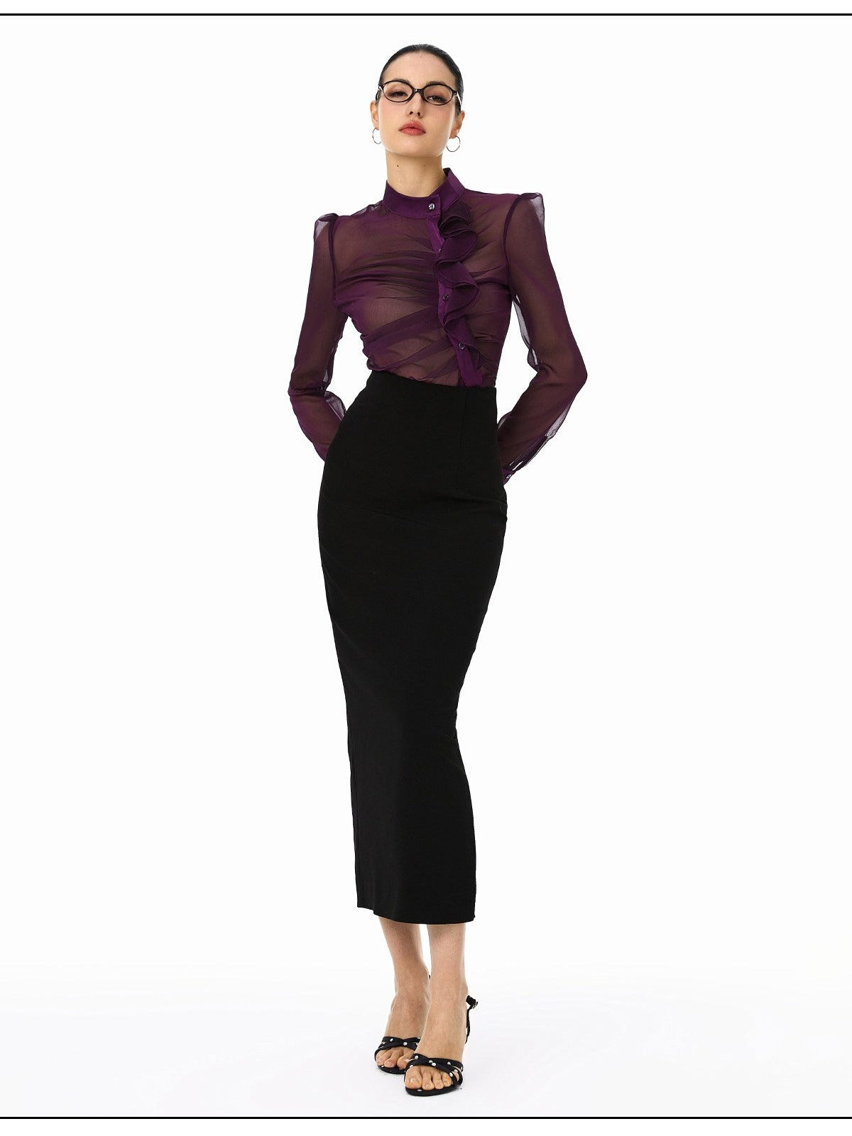 Sheer Viscose Blouse - Elegant and Lightweight