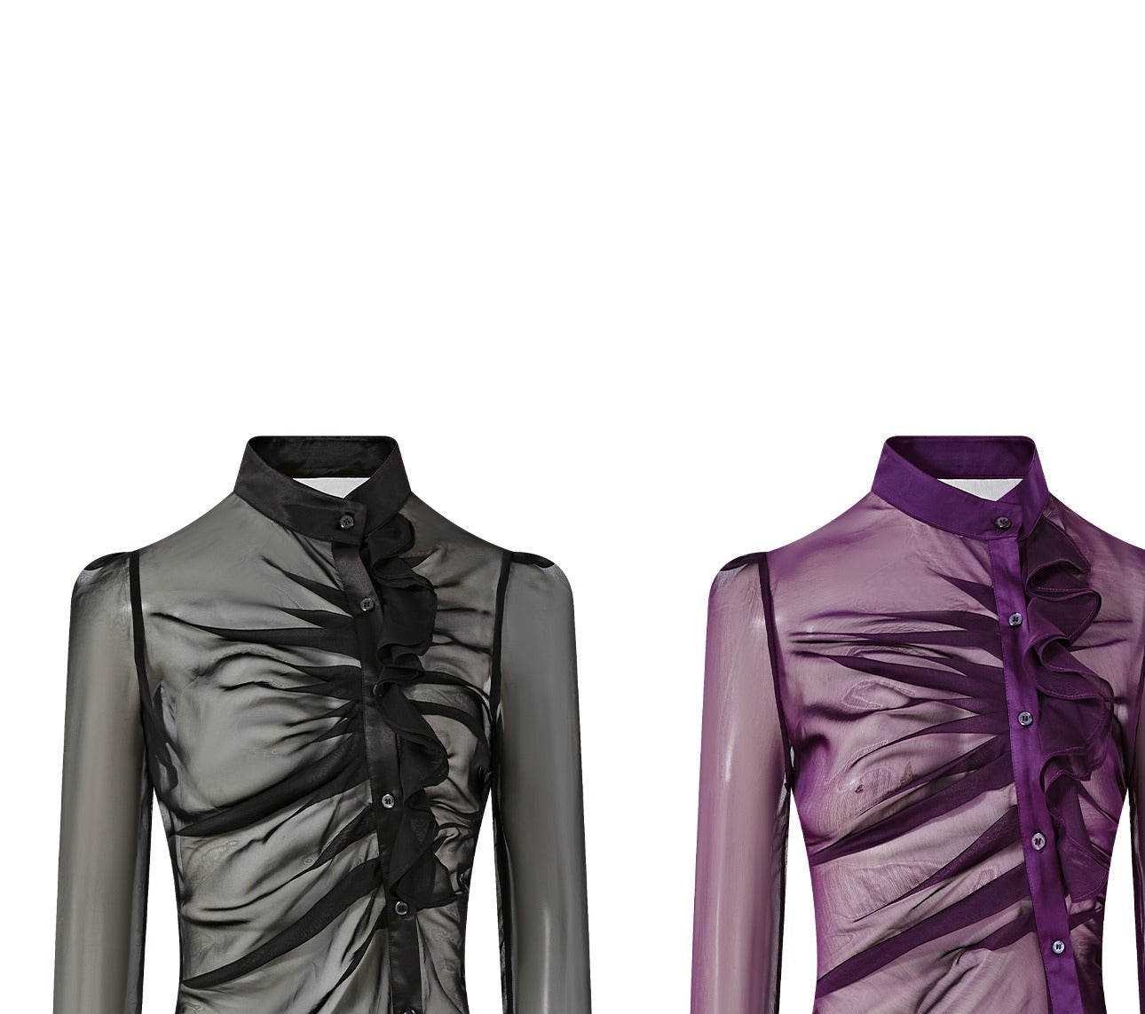 Sheer Viscose Blouse - Elegant and Lightweight
