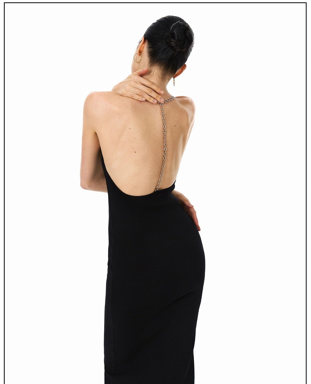 Bling Knit Dress - Fitted Evening Style