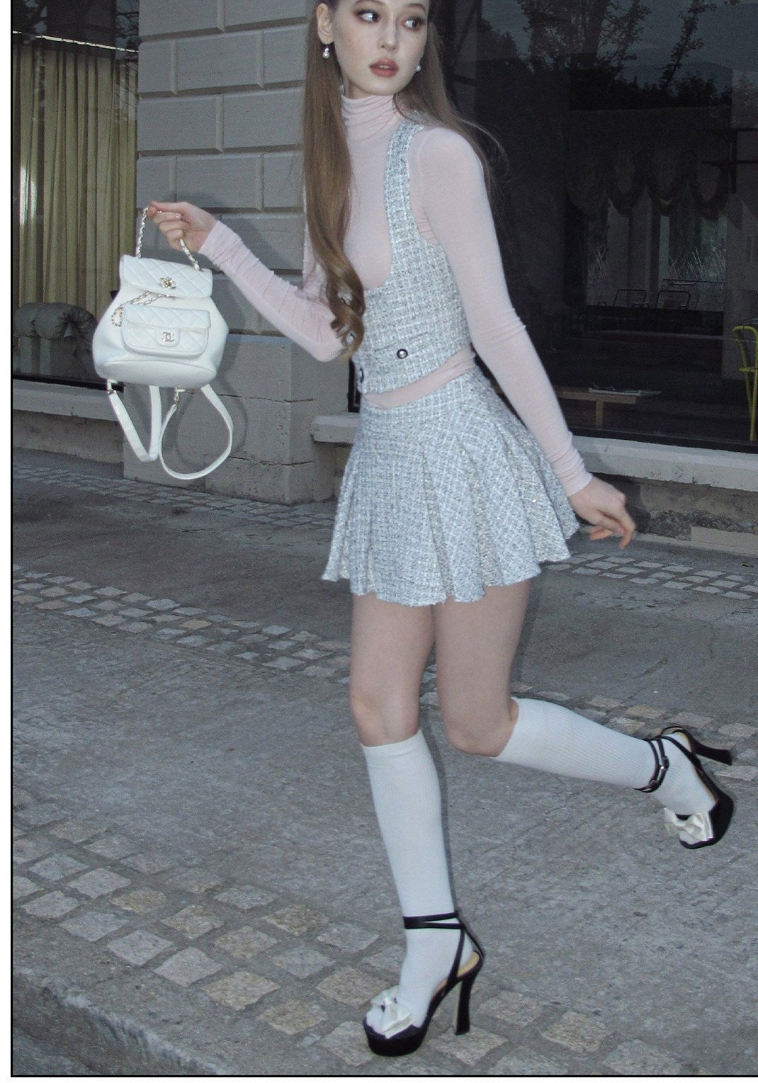 Tweed - Top and Skirt Two-Piece Set
