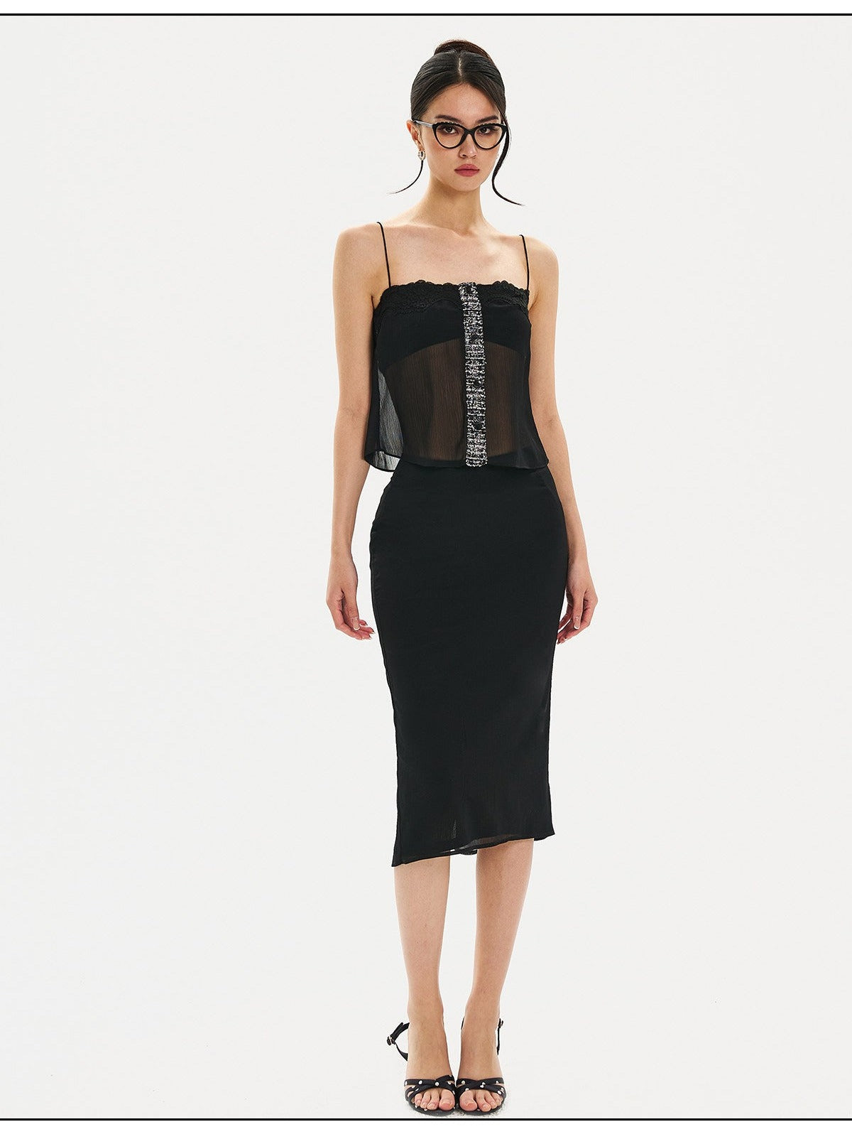 Mulberry Silk - Elegant Top and Skirt Two-Piece Set