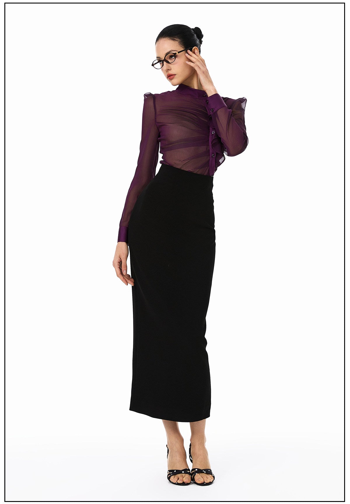 Sheer Viscose Blouse - Elegant and Lightweight