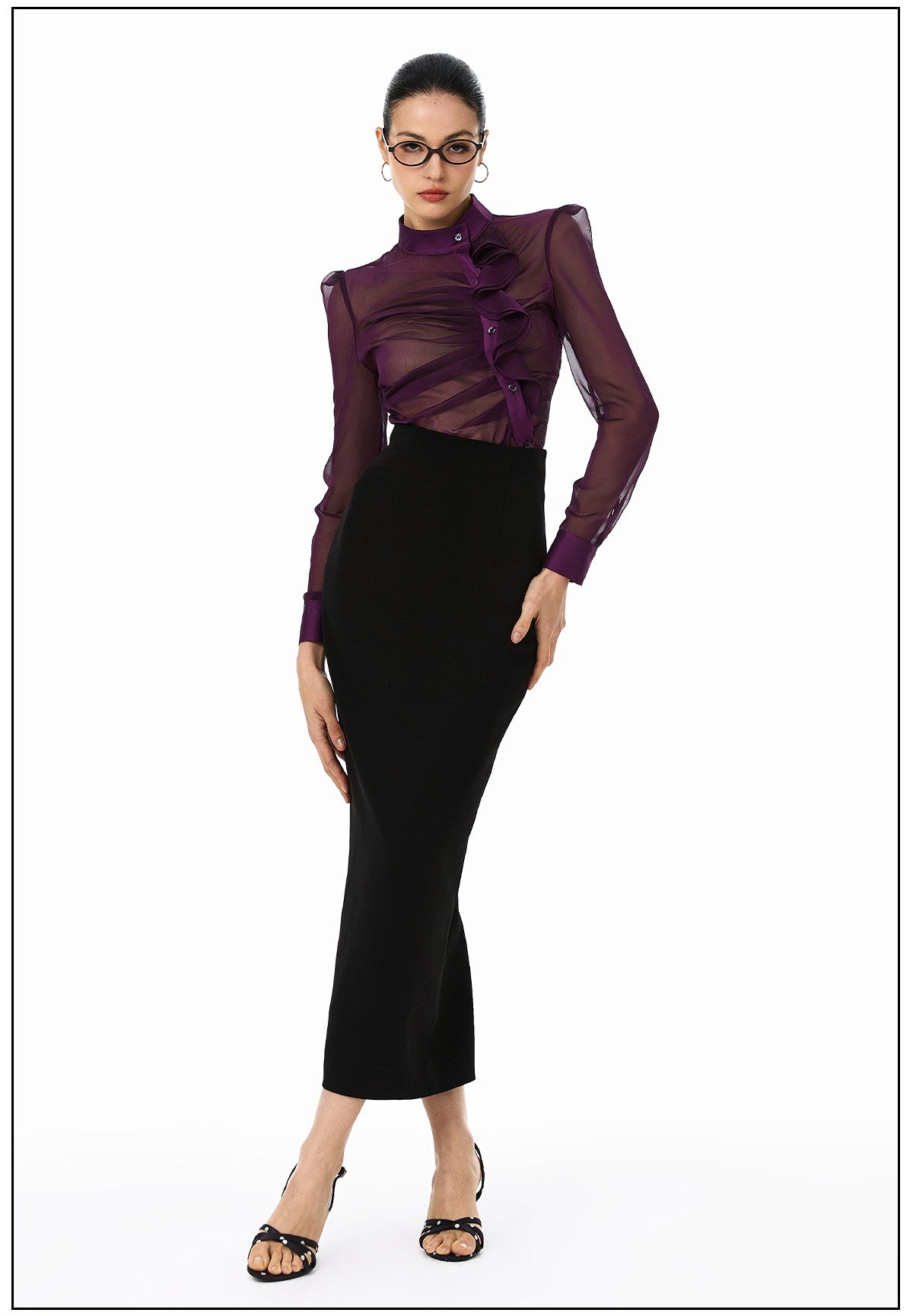 Sheer Viscose Blouse - Elegant and Lightweight