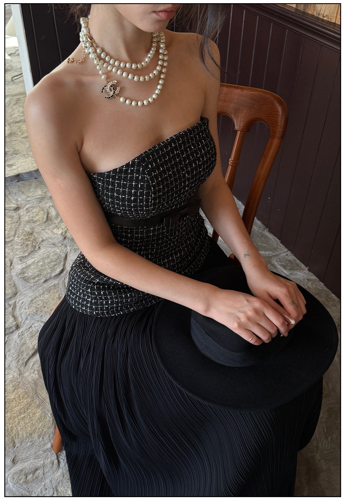Pink Strapless Dress - Elegant Evening Gown