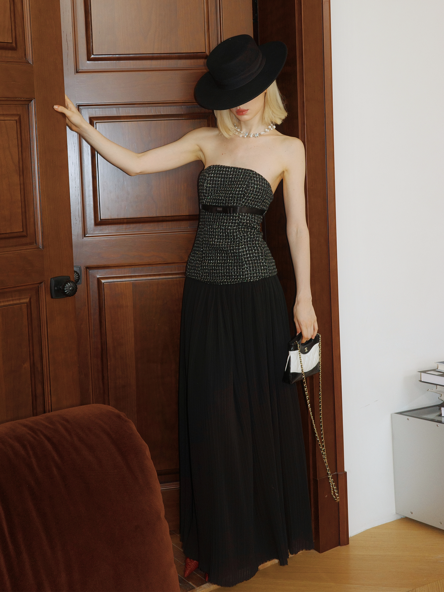 Pink Strapless Dress - Elegant Evening Gown