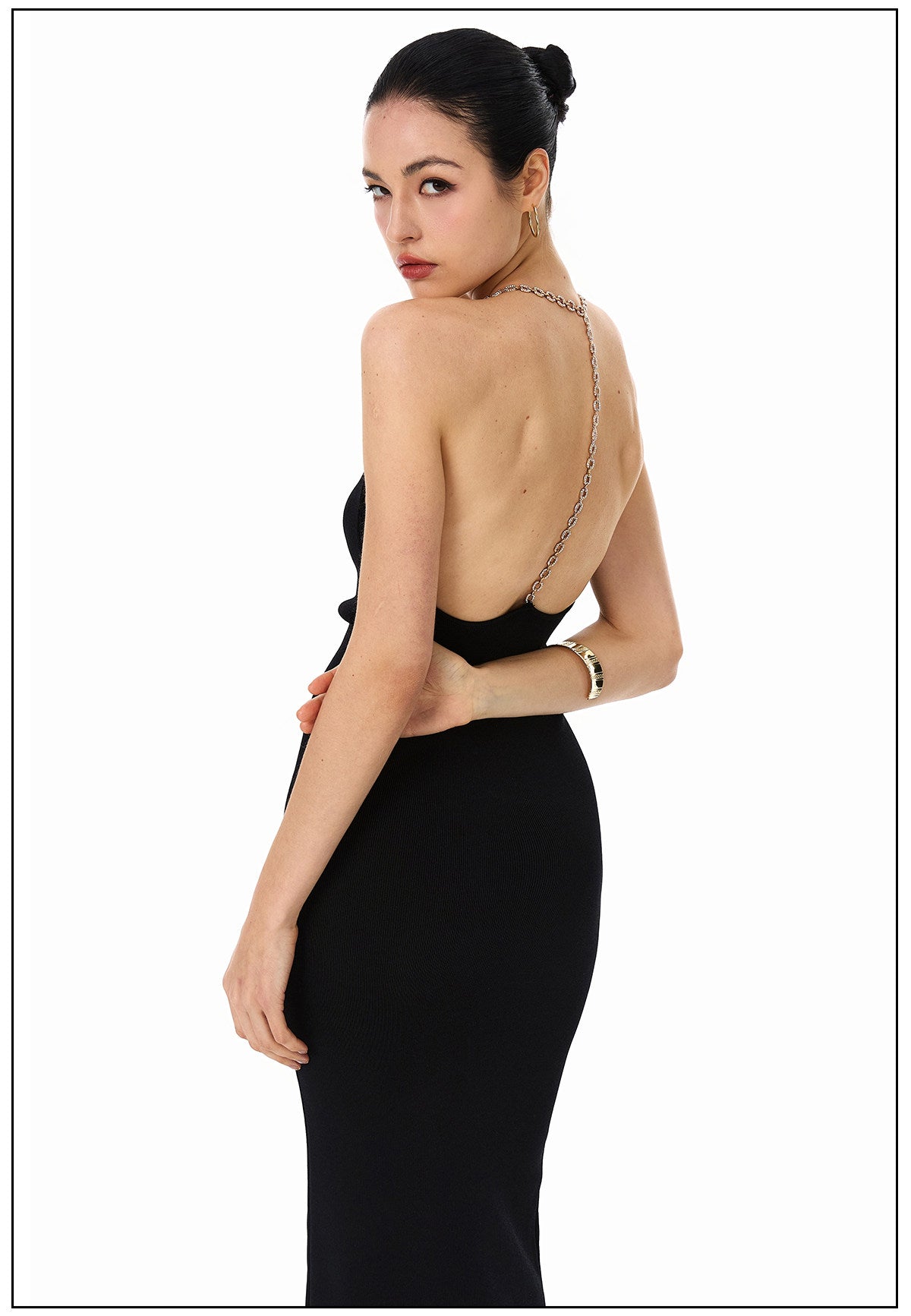 Bling Knit Dress - Fitted Evening Style