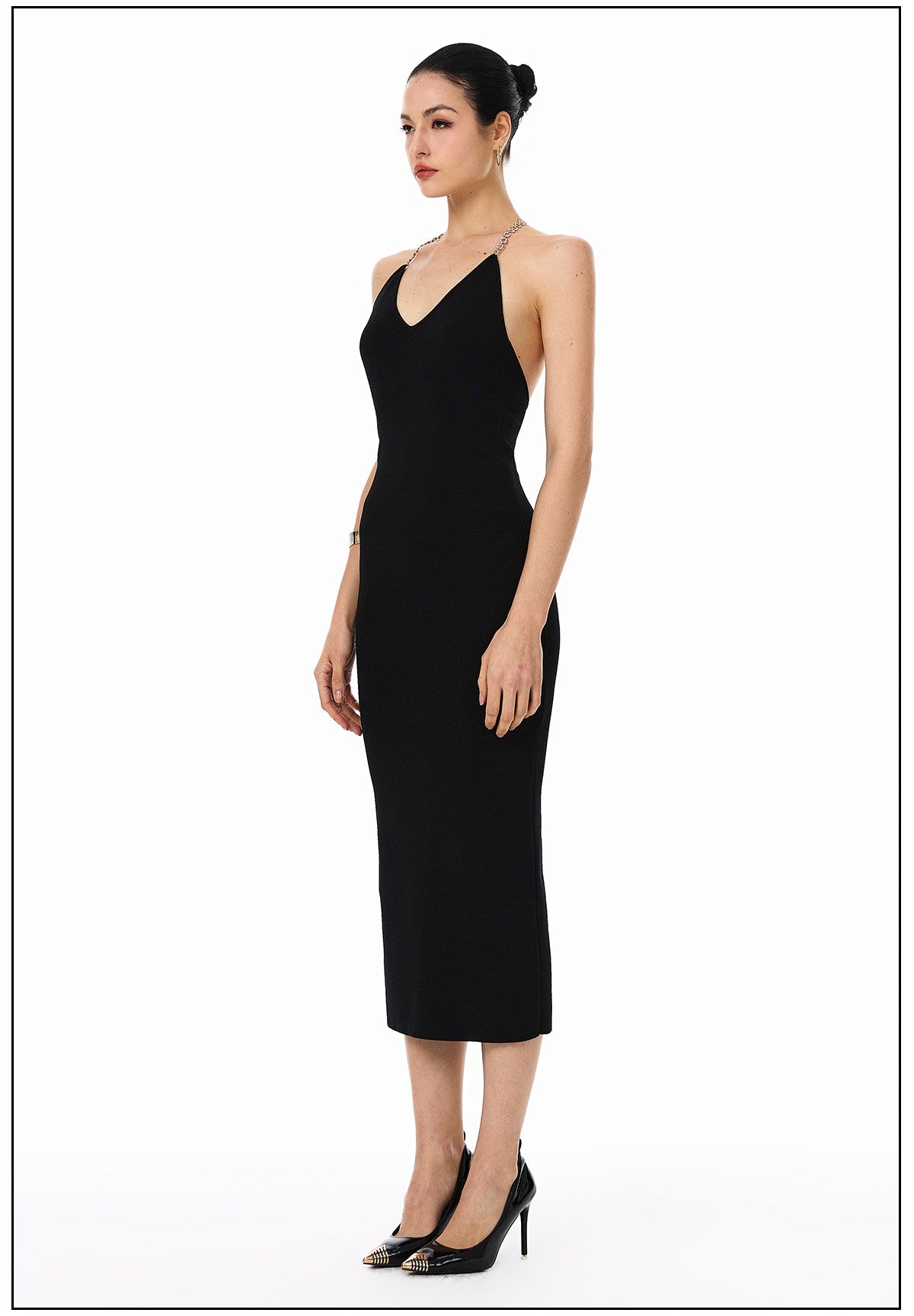 Bling Knit Dress - Fitted Evening Style
